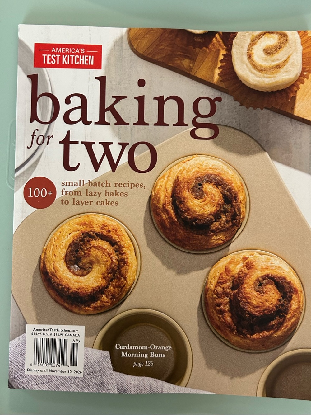 America’s Test Kitchen “Baking for Two" Magazine - 100+ Recipes